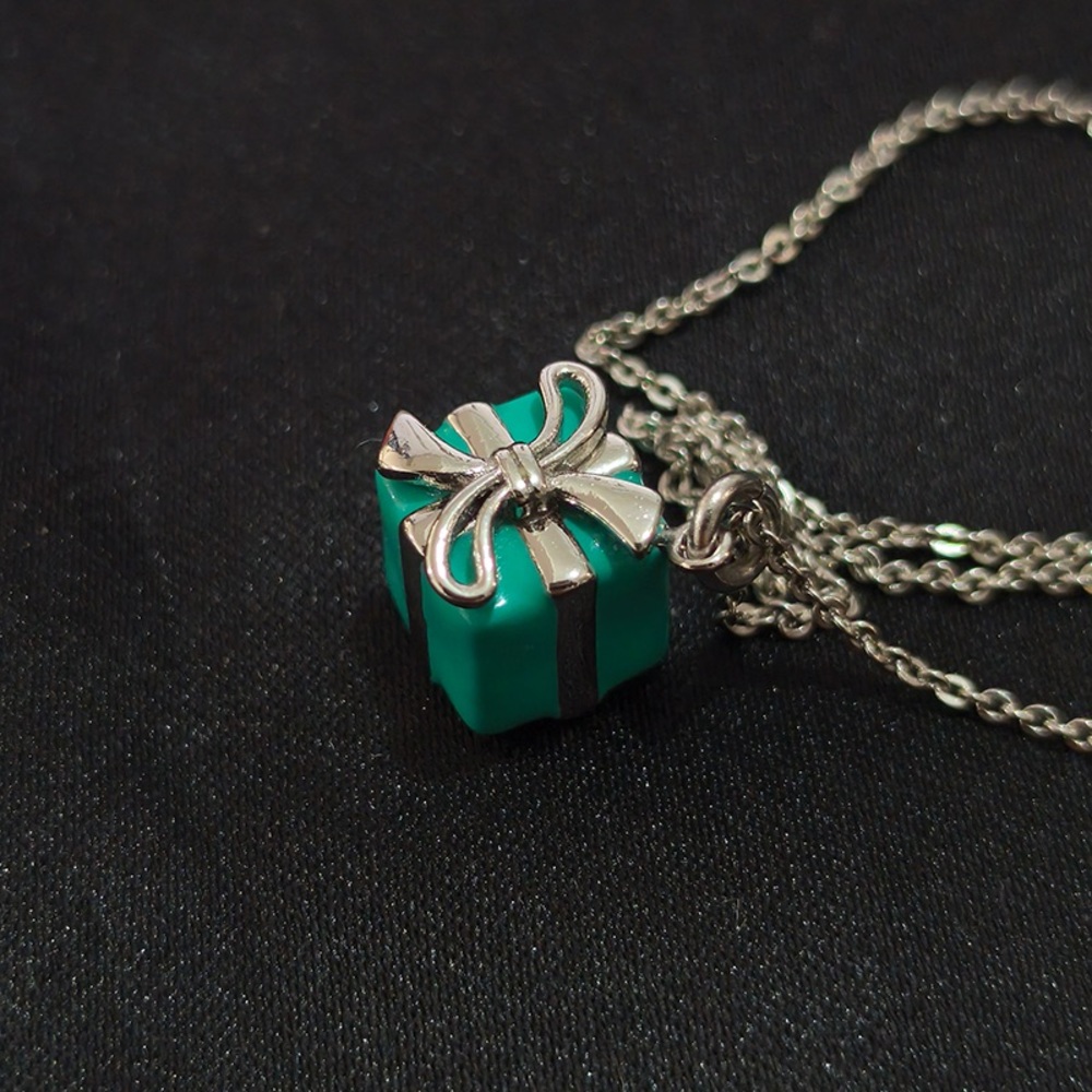Tiffany Blue Gift Box Necklace - Picture 2 of 6